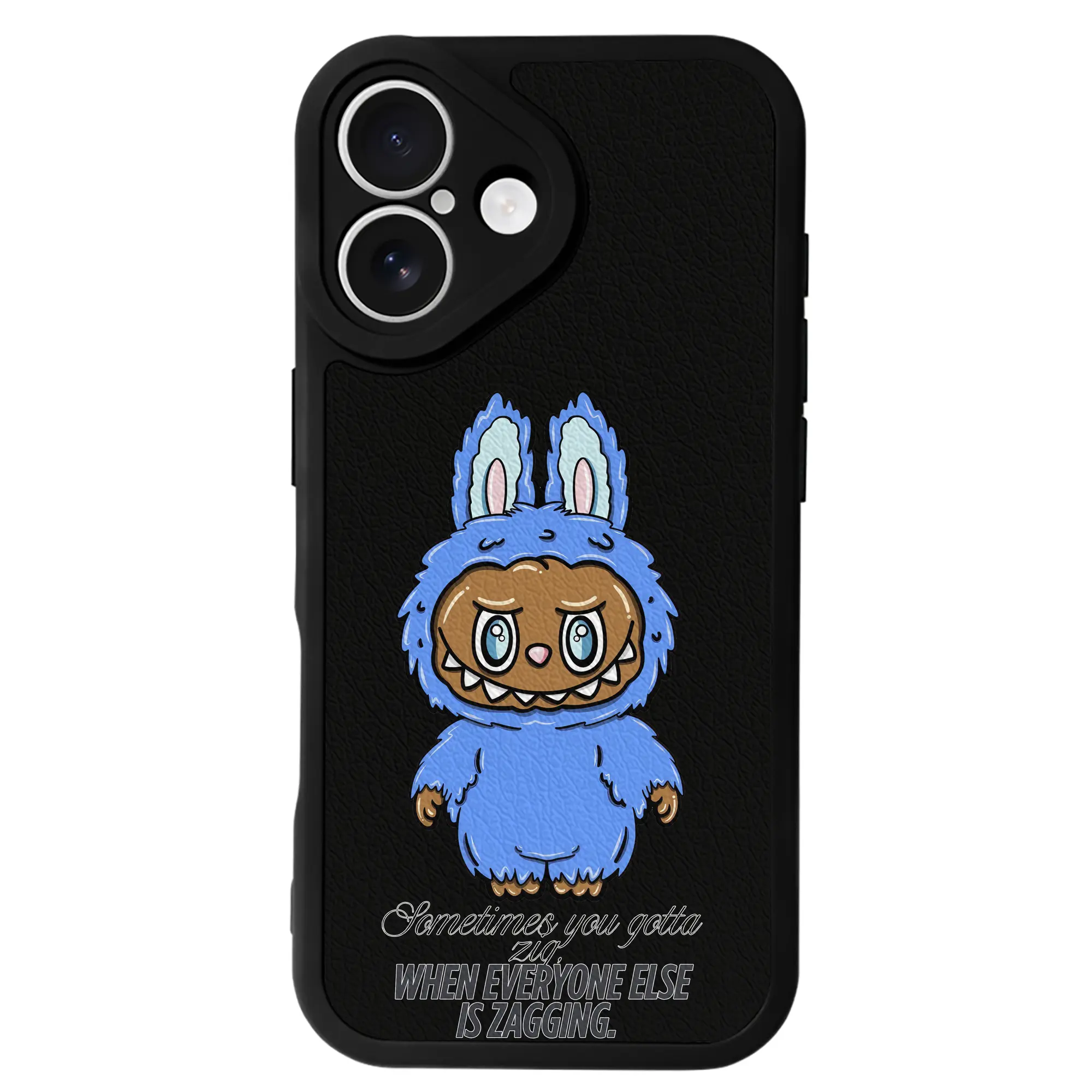 ラブブ グッズ ラブブ - IPhone 16シリーズ対応 ・ シリコンスマホケース ・ レザー調 ・ 高精度フィット ・ 耐衝撃 ・ ワイヤレス充電対応 ・ 精密カット